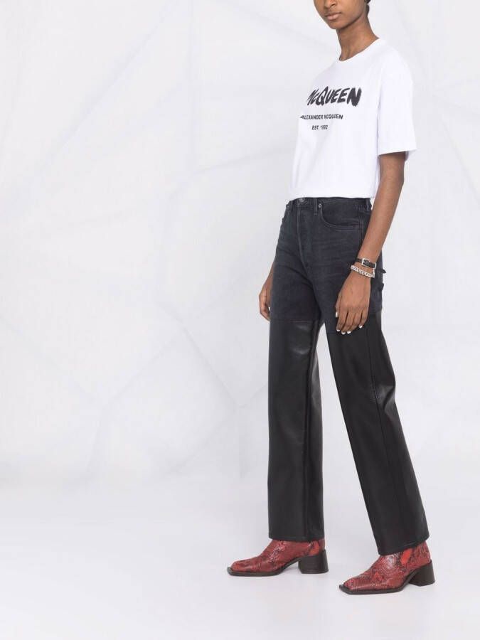 Alexander McQueen Graffit T-shirt Wit