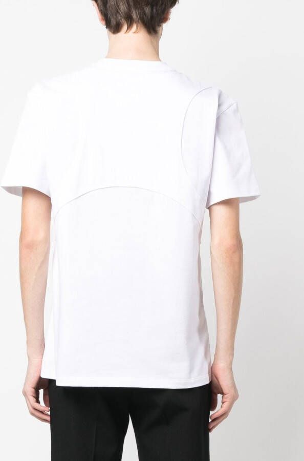 Alexander McQueen T-shirt met vlakken Wit