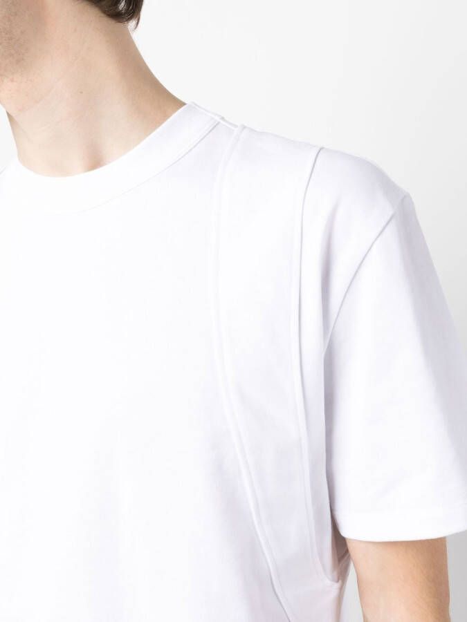 Alexander McQueen T-shirt met vlakken Wit