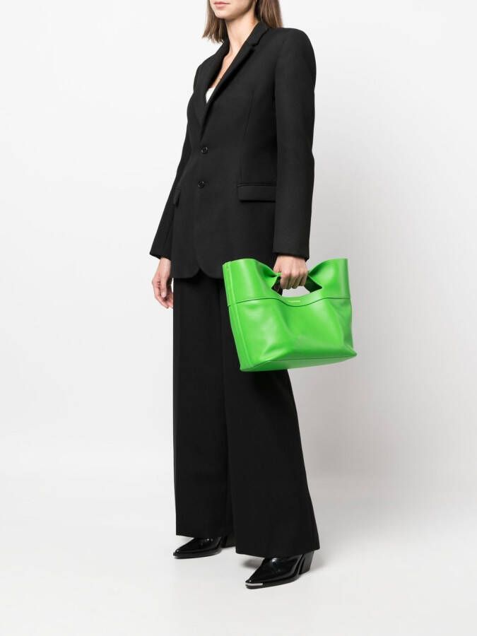 Alexander McQueen The Bow shopper Groen