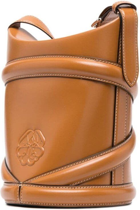 Alexander McQueen The Curve bucket-tas Bruin