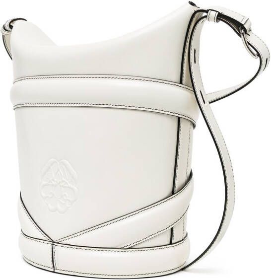 Alexander McQueen The Curve schoudertas Wit