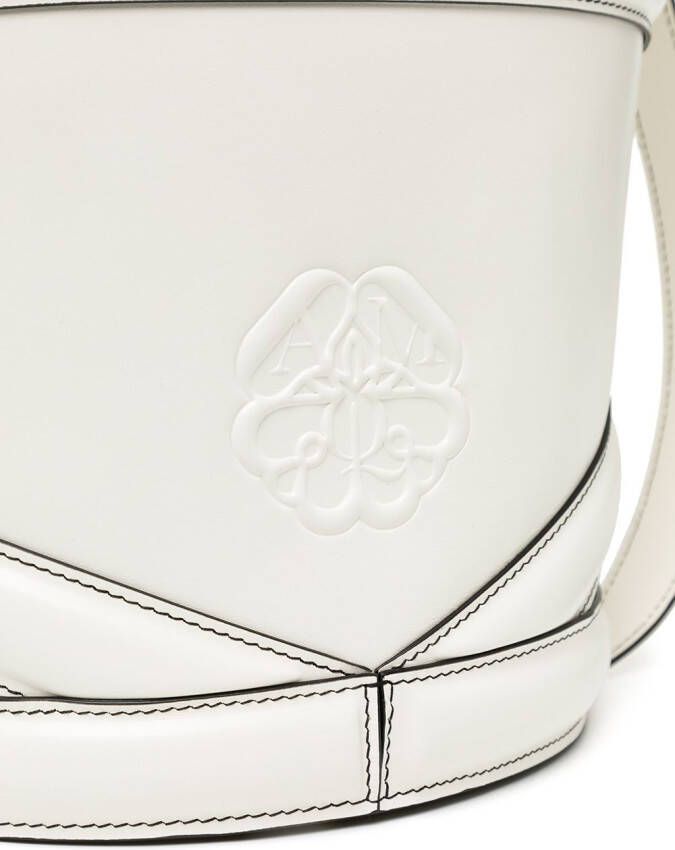 Alexander McQueen The Curve schoudertas Wit