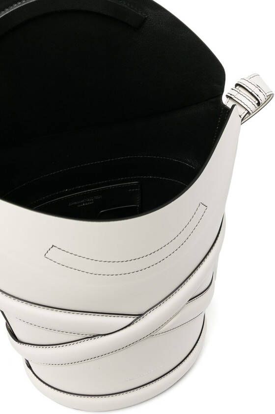 Alexander McQueen The Curve schoudertas Wit