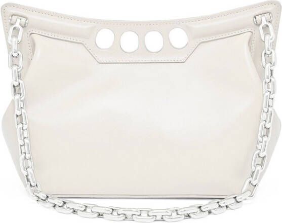 Alexander McQueen The Peak kleine tas Wit