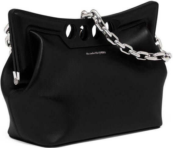 Alexander McQueen The Peak kleine tas Zwart