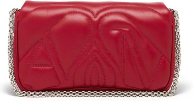 Alexander McQueen The Seal kleine schoudertas Rood
