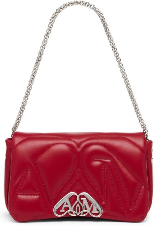 Alexander McQueen The Seal kleine schoudertas Rood