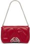Alexander McQueen The Seal kleine schoudertas Rood - Thumbnail 5