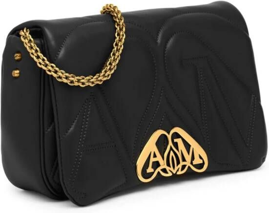 Alexander McQueen The Seal kleine crossbodytas Zwart