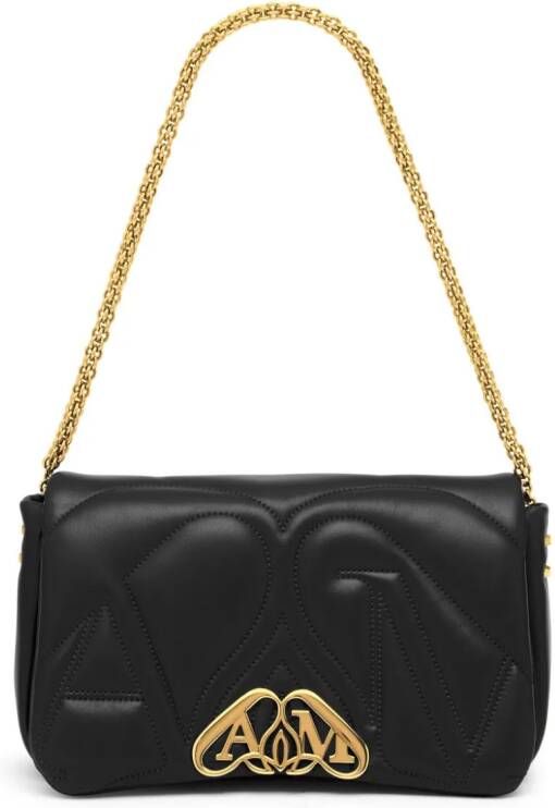 Alexander McQueen The Seal kleine crossbodytas Zwart