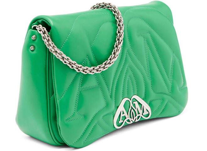 Alexander McQueen The Seal schoudertas Groen