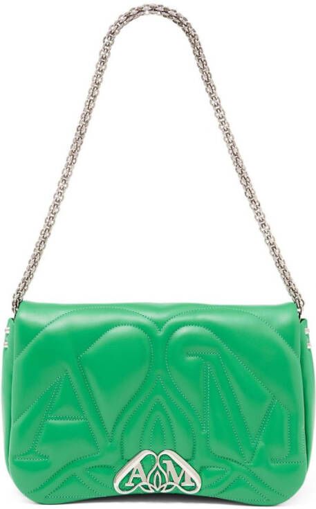 Alexander McQueen The Seal schoudertas Groen