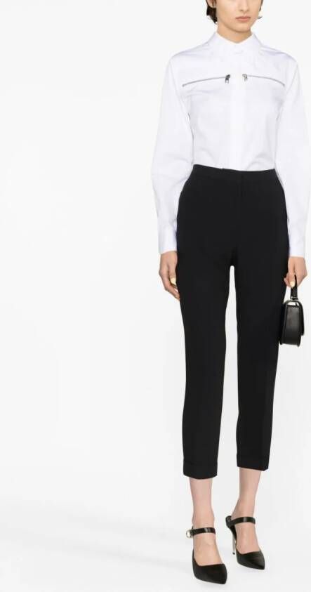 Alexander McQueen Top met rits Wit