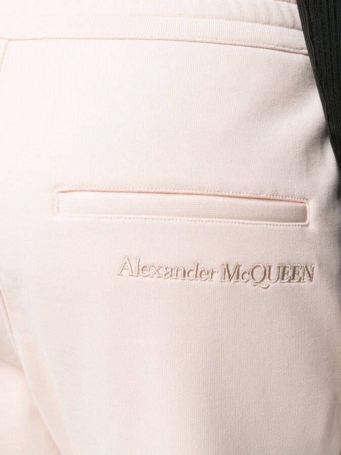 Alexander McQueen Trainingsbroek met geborduurd logo Roze