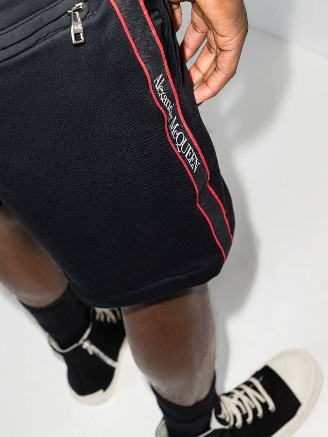 Alexander McQueen Trainingsbroek met logoband Zwart