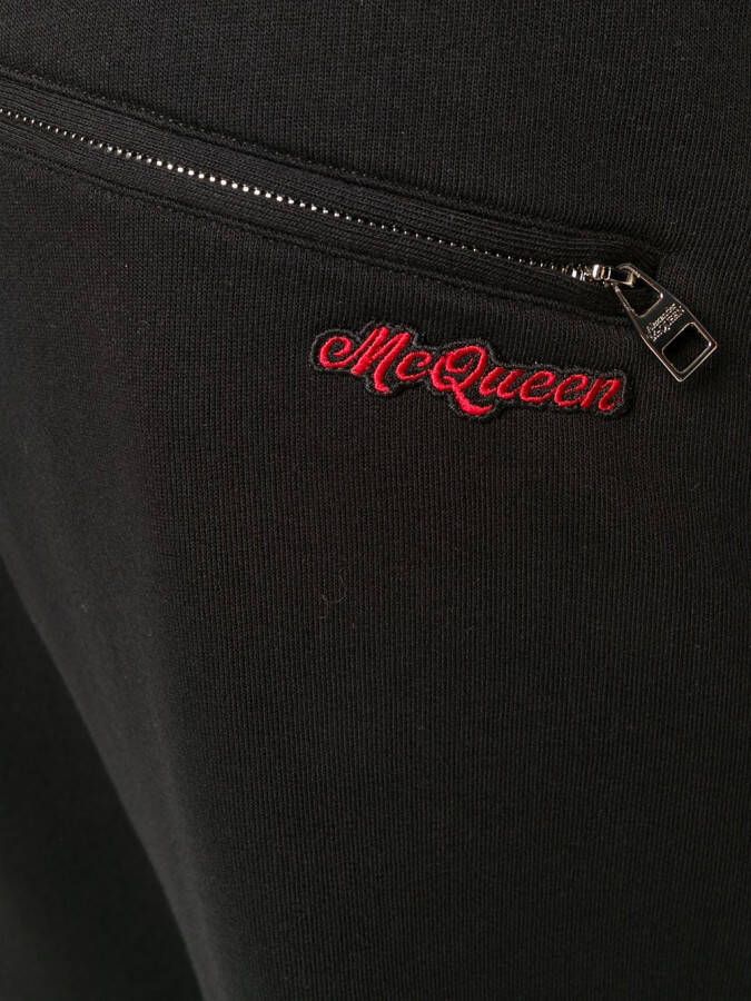 Alexander McQueen Trainingsbroek met logopatch Zwart