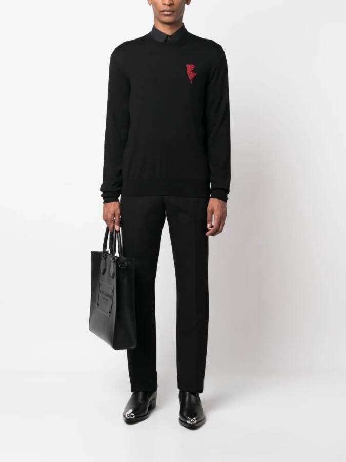 Alexander McQueen Trui met kralen Zwart