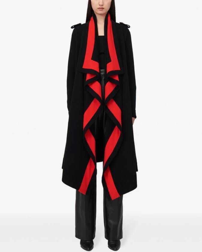 Alexander McQueen Vest met contrasterende afwerking Zwart
