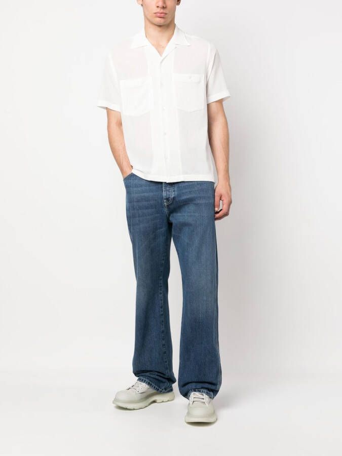 Alexander McQueen Jeans met vlakken Blauw