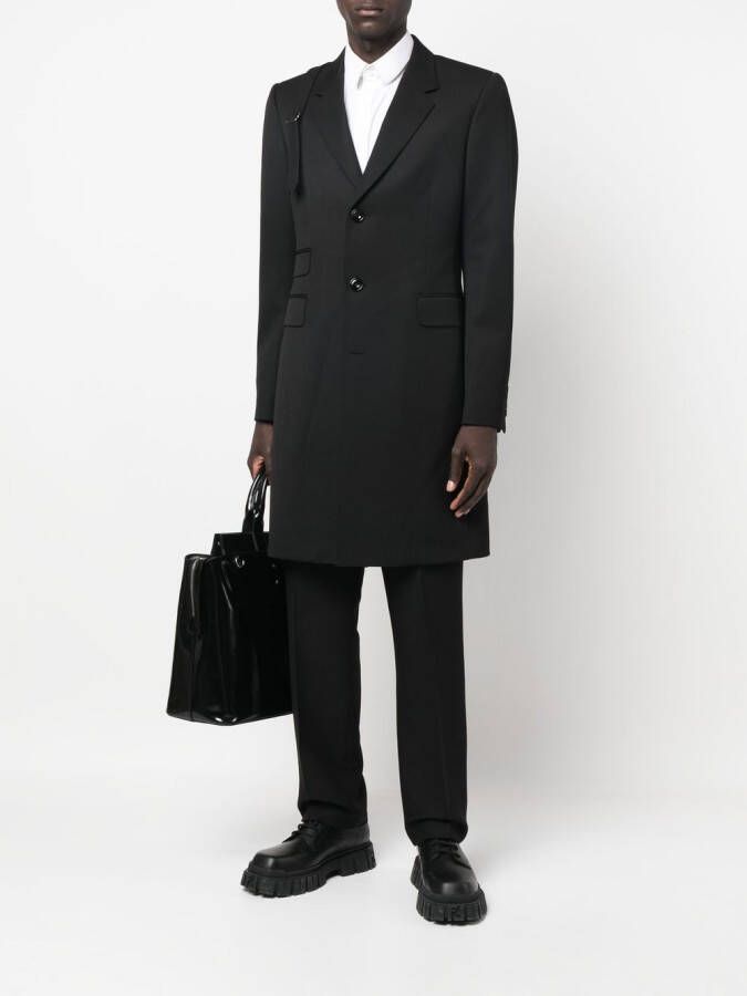 Alexander McQueen Wollen mantel Zwart