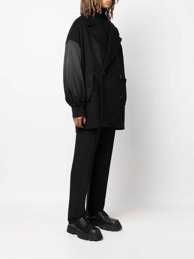 Alexander McQueen Wollen mantel Zwart