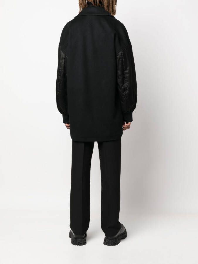 Alexander McQueen Wollen mantel Zwart
