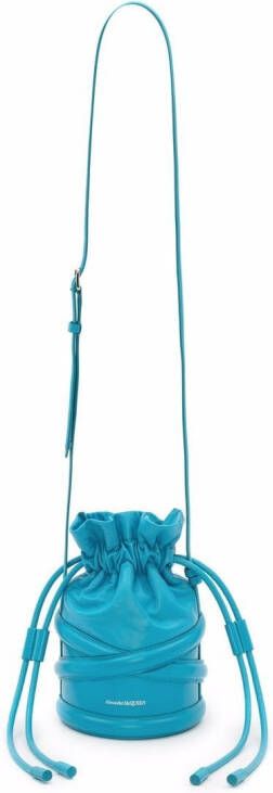 Alexander McQueen The Curve bucket-tas Blauw