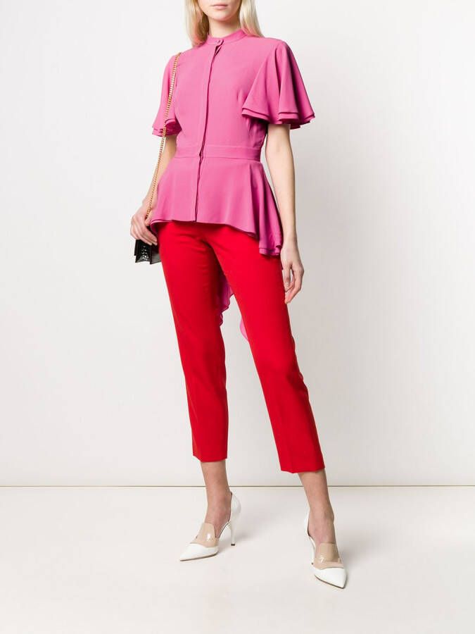 Alexander McQueen Zijden blouse Roze