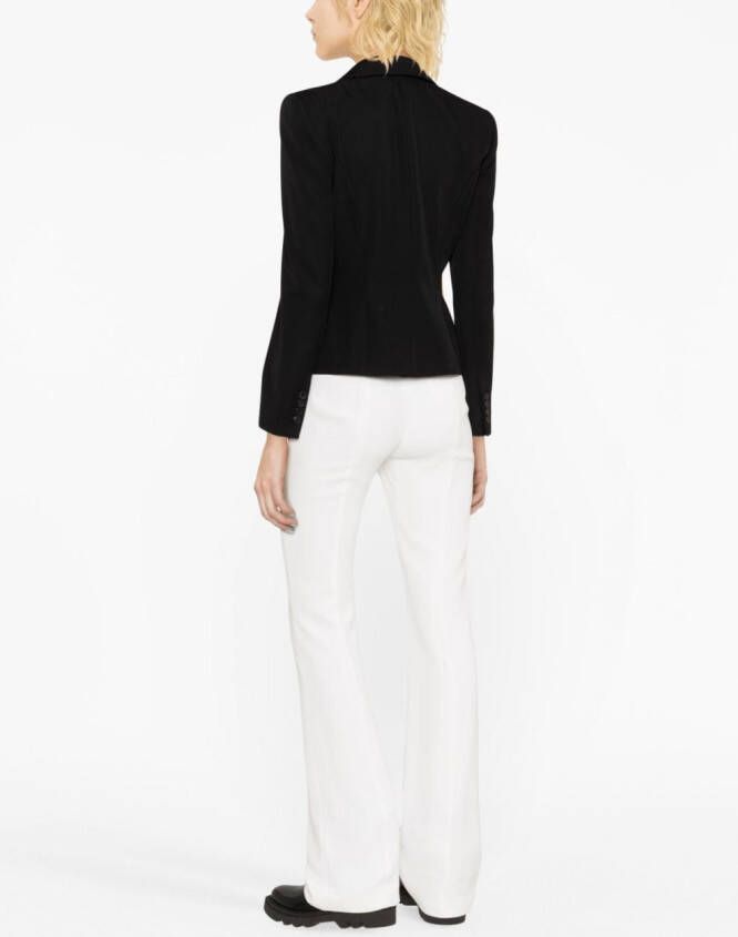 Alexander McQueen Blazer met enkele rij knopen Zwart