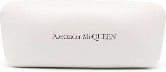 Alexander McQueen Eyewear Zonnebril met cat-eye montuur Wit