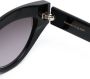 Alexander McQueen Eyewear Zonnebril met cat-eye montuur Zwart - Thumbnail 3