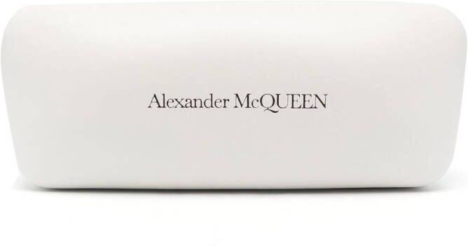 Alexander McQueen Eyewear Zonnebril met logoprint Roze