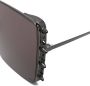 Alexander McQueen Zonnebril met oversized montuur Zwart - Thumbnail 3