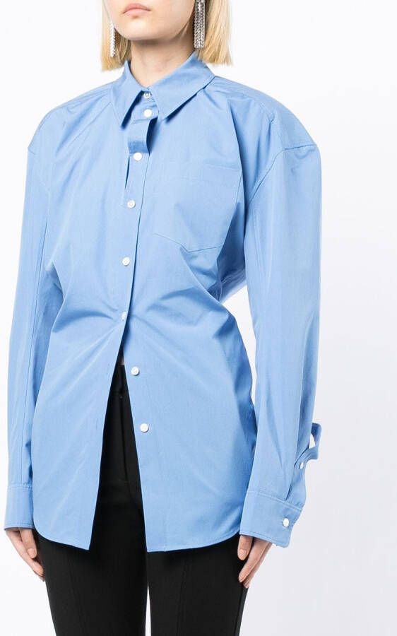Alexander Wang Blouse met ruches Blauw