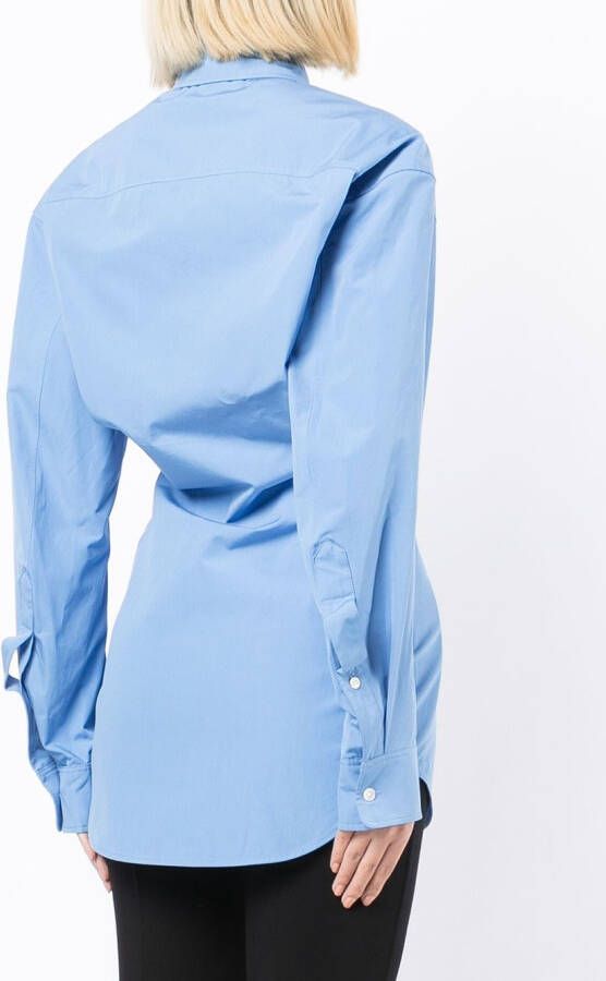 Alexander Wang Blouse met ruches Blauw