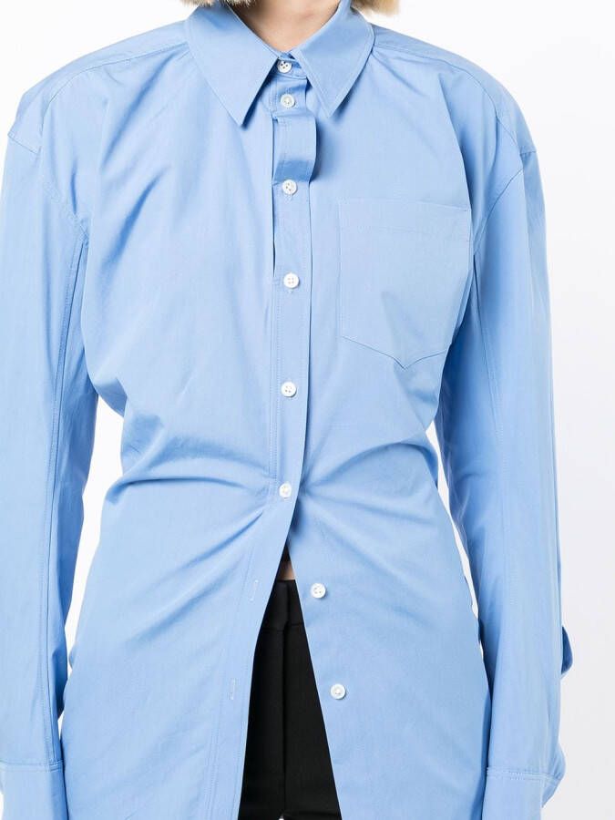 Alexander Wang Blouse met ruches Blauw
