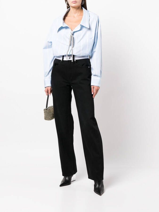 Alexander Wang Blouse verfraaid met kristallen Blauw
