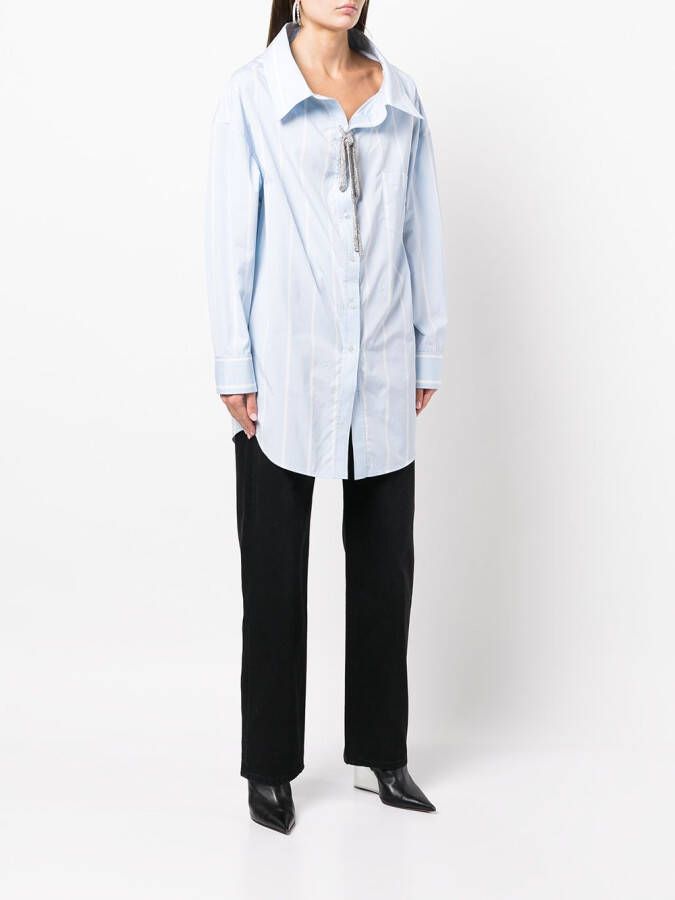 Alexander Wang Blouse verfraaid met kristallen Blauw