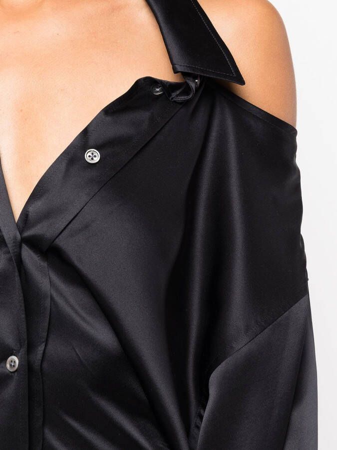 Alexander Wang Blousejurk met uitgesneden schouders Zwart