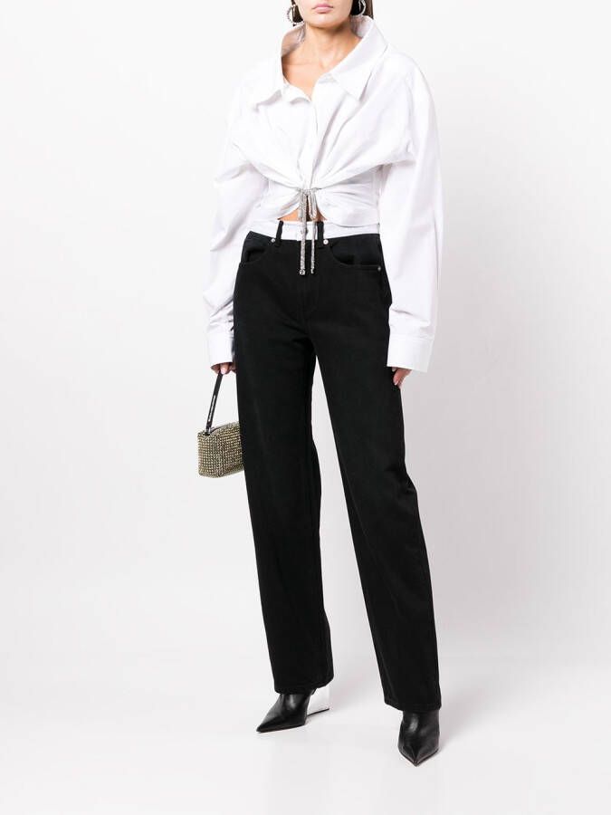Alexander Wang Cropped blouse Wit