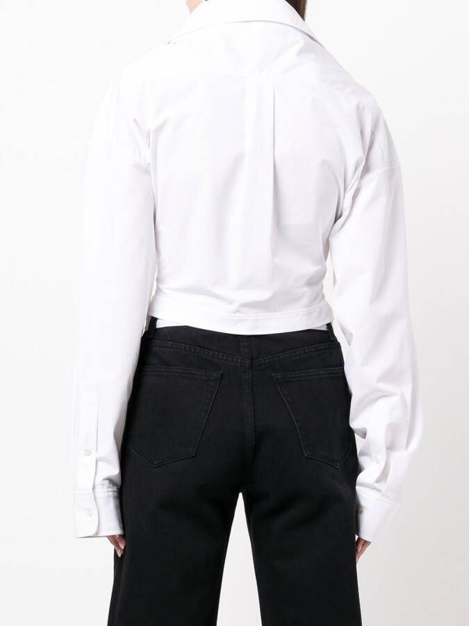 Alexander Wang Cropped blouse Wit