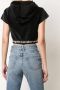 Alexander Wang Cropped hoodie Zwart - Thumbnail 4