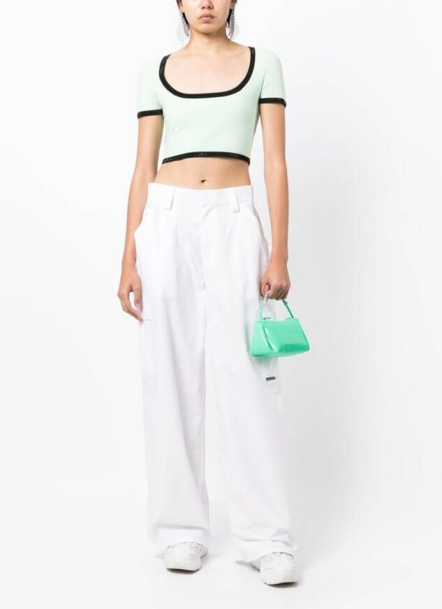 Alexander Wang Cropped T-shirt Groen