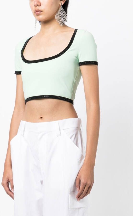 Alexander Wang Cropped T-shirt Groen