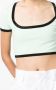Alexander Wang Cropped T-shirt Groen - Thumbnail 5