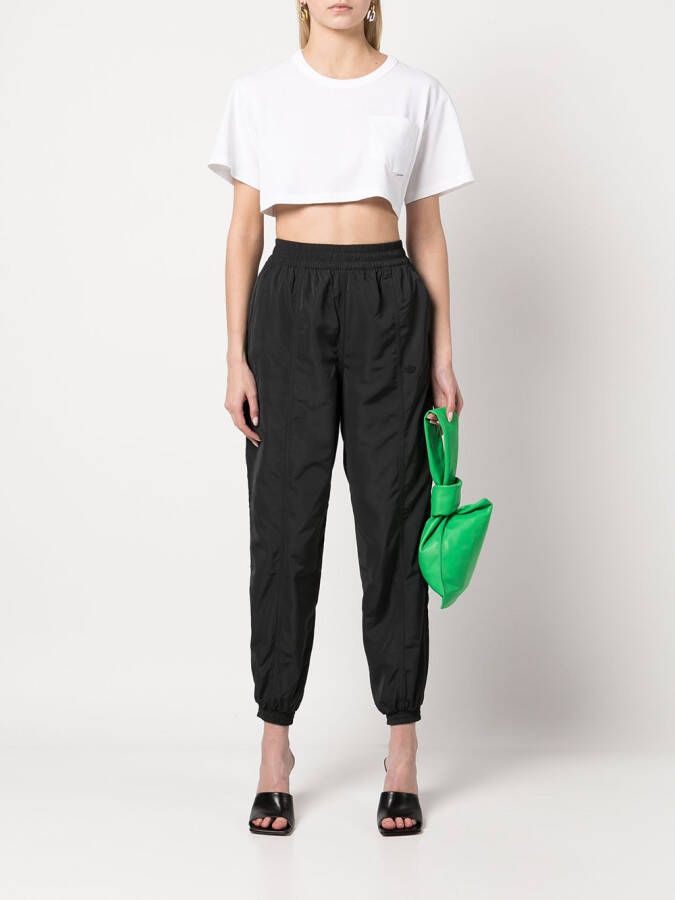 Alexander Wang Cropped T-shirt Wit