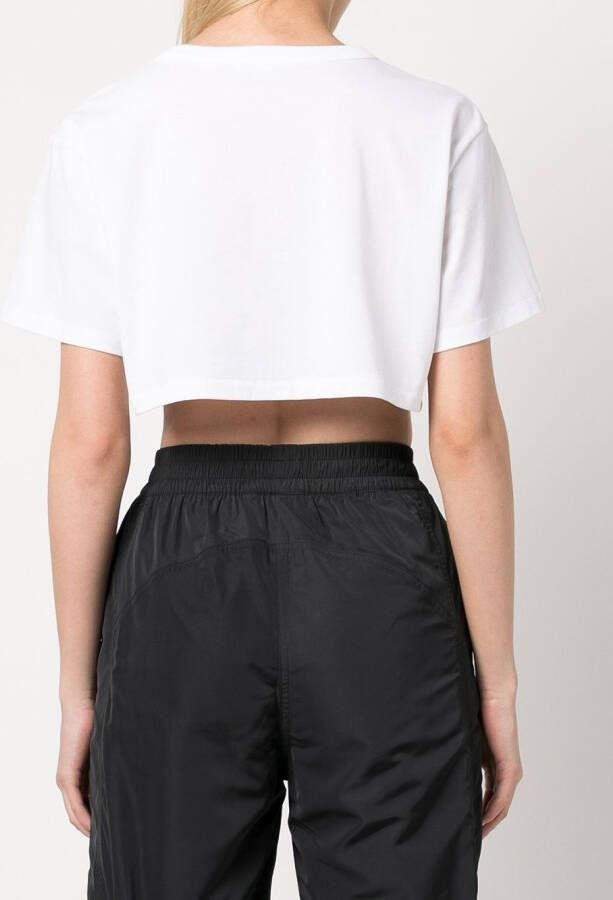 Alexander Wang Cropped T-shirt Wit