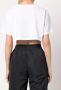 Alexander Wang Cropped T-shirt Wit - Thumbnail 4