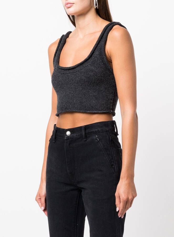Alexander Wang Cropped tanktop Zwart